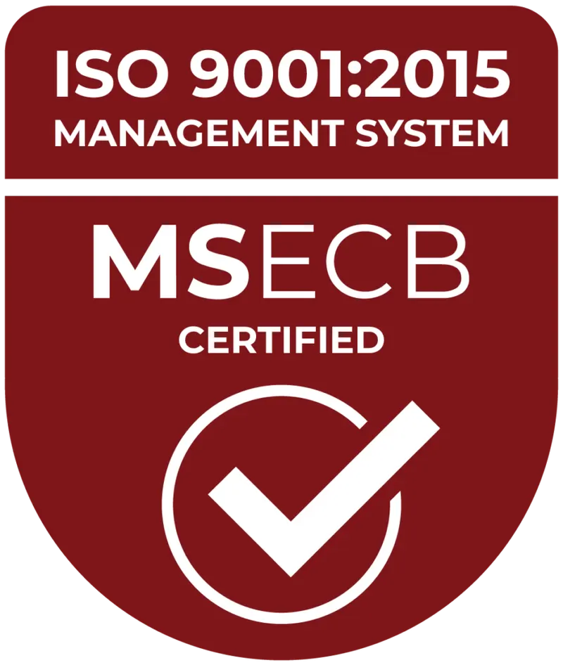 Intelli5 ISO 9001:2015 quality management certification badge